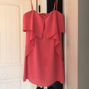 Coral mini dress